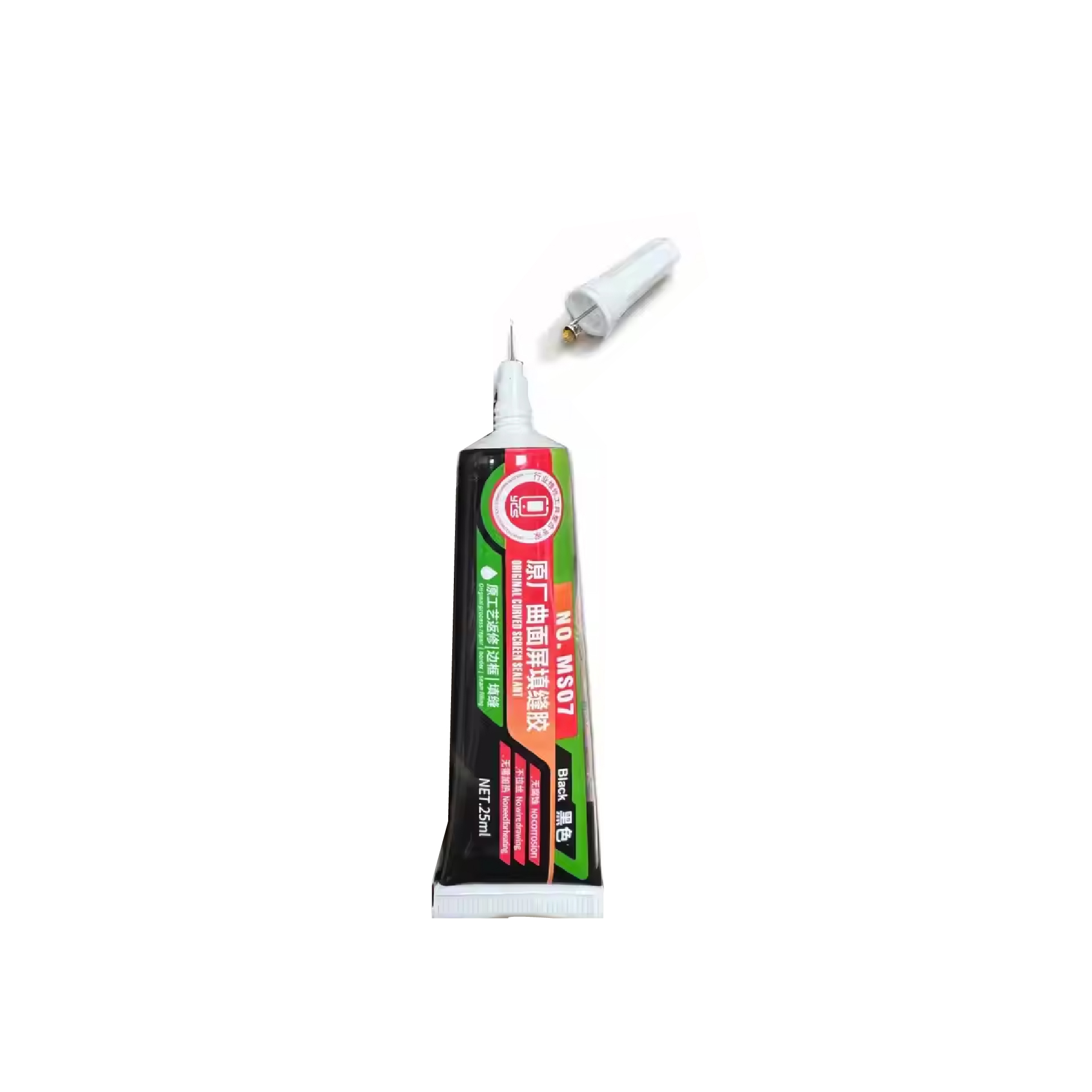 Curved screen sealant black